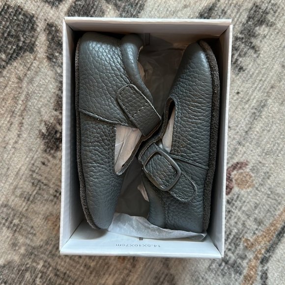 ASTON BABY Shaughnessy shoe in grey. 12-18 months - Picture 2 of 4